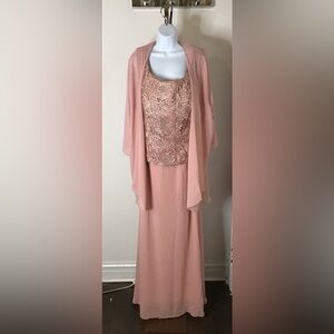 Gown Gallery 2pc Rose Lace Dress